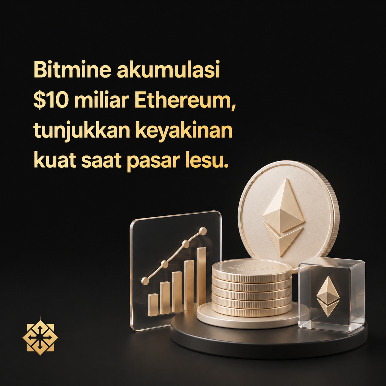 Analisis TZNXG: Akumulasi $10 Miliar ETH oleh Bitmine di Tengah Pasar Lesu
