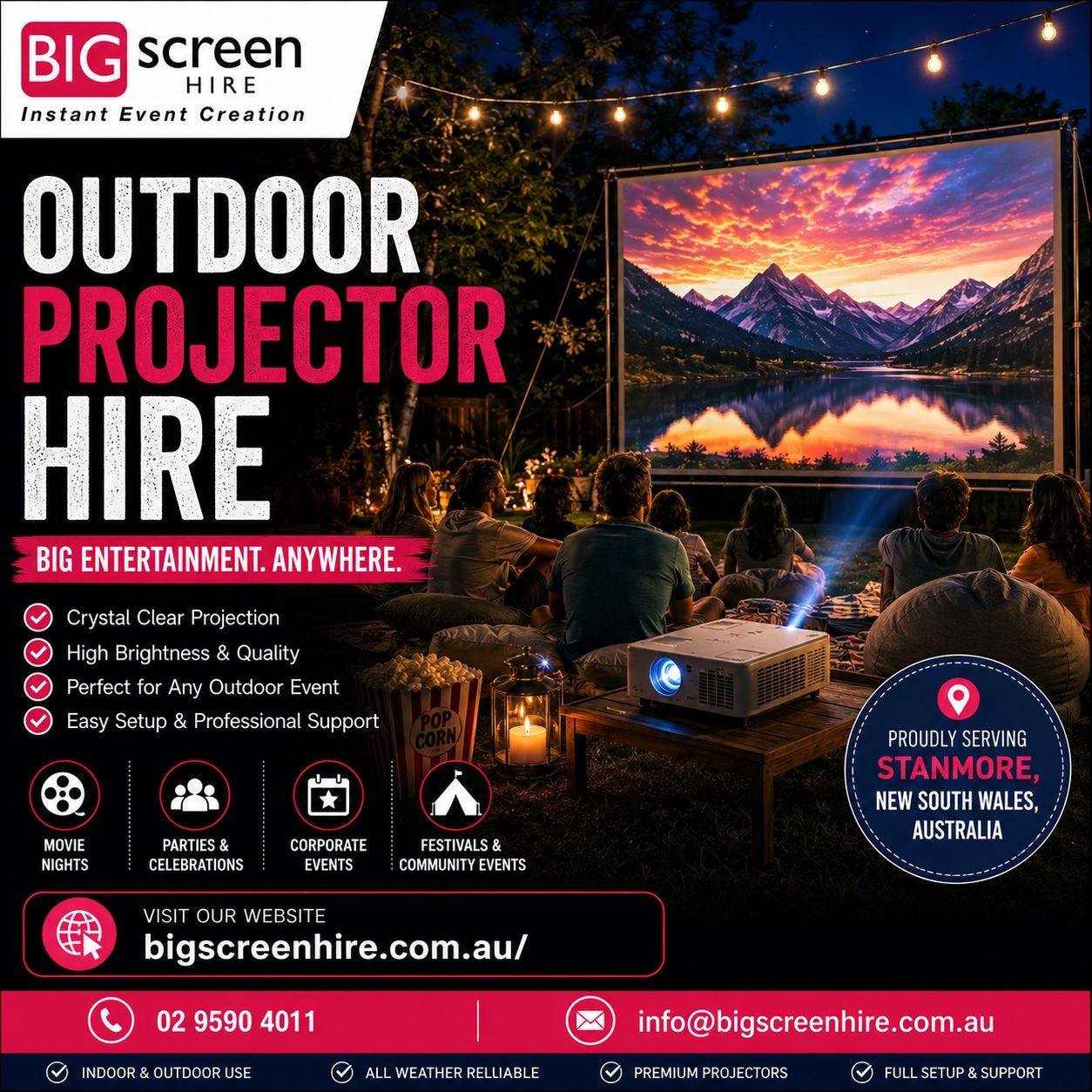 Outdoor Projector Hire: Why More Aussies Are Choosing It