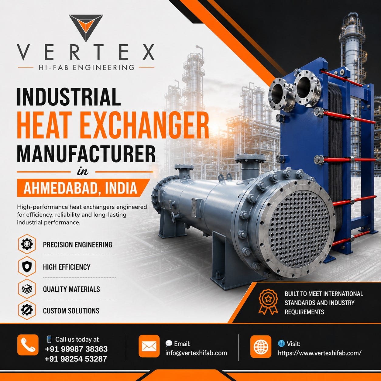 Industrial Heat Exchanger Manufacturer in Ahmedabad, India