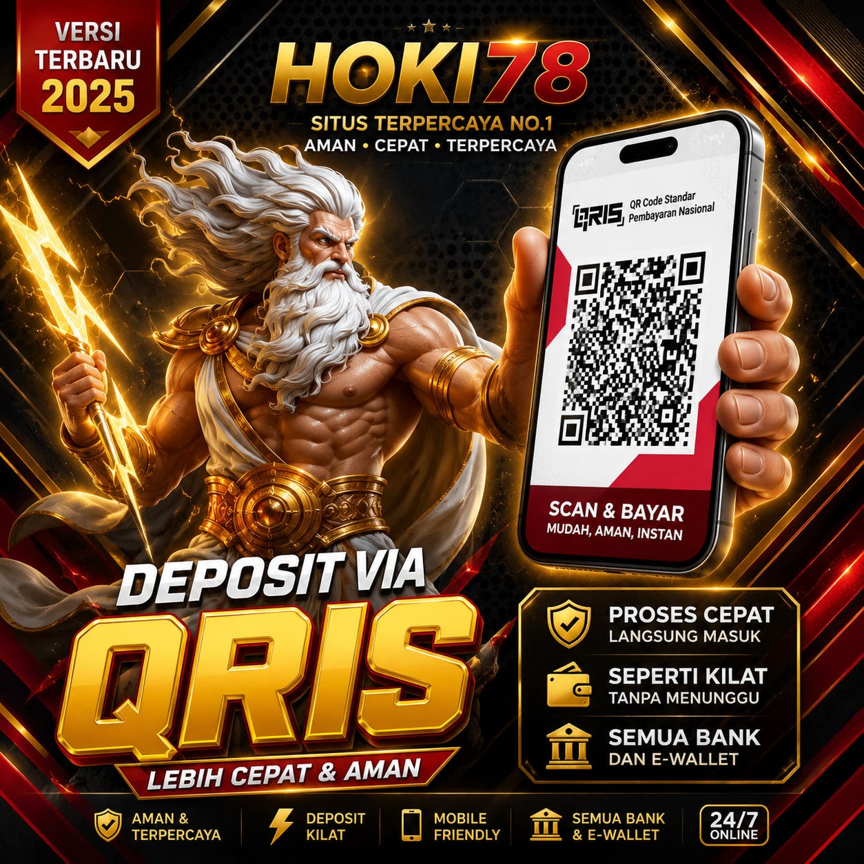 Main Game Anti Ribet: Ini Keuntungan Deposit via QRIS di HOKI78 Versi Terbaru