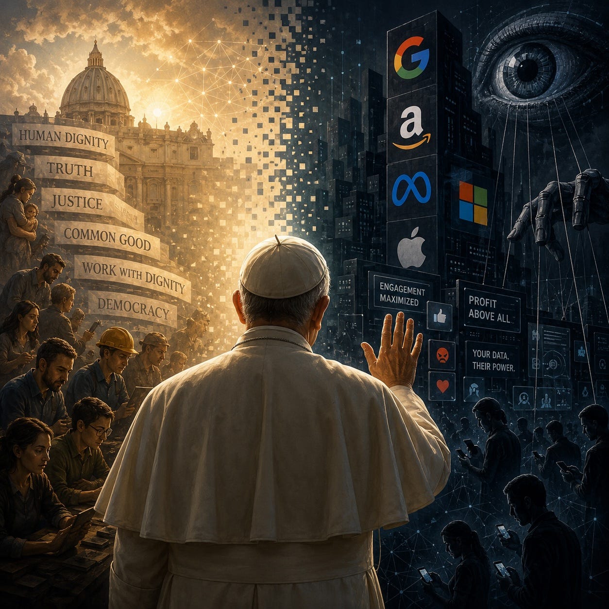 Pope Leo XIV understands AI as power. He’s right. Now he must name the actors who wield it