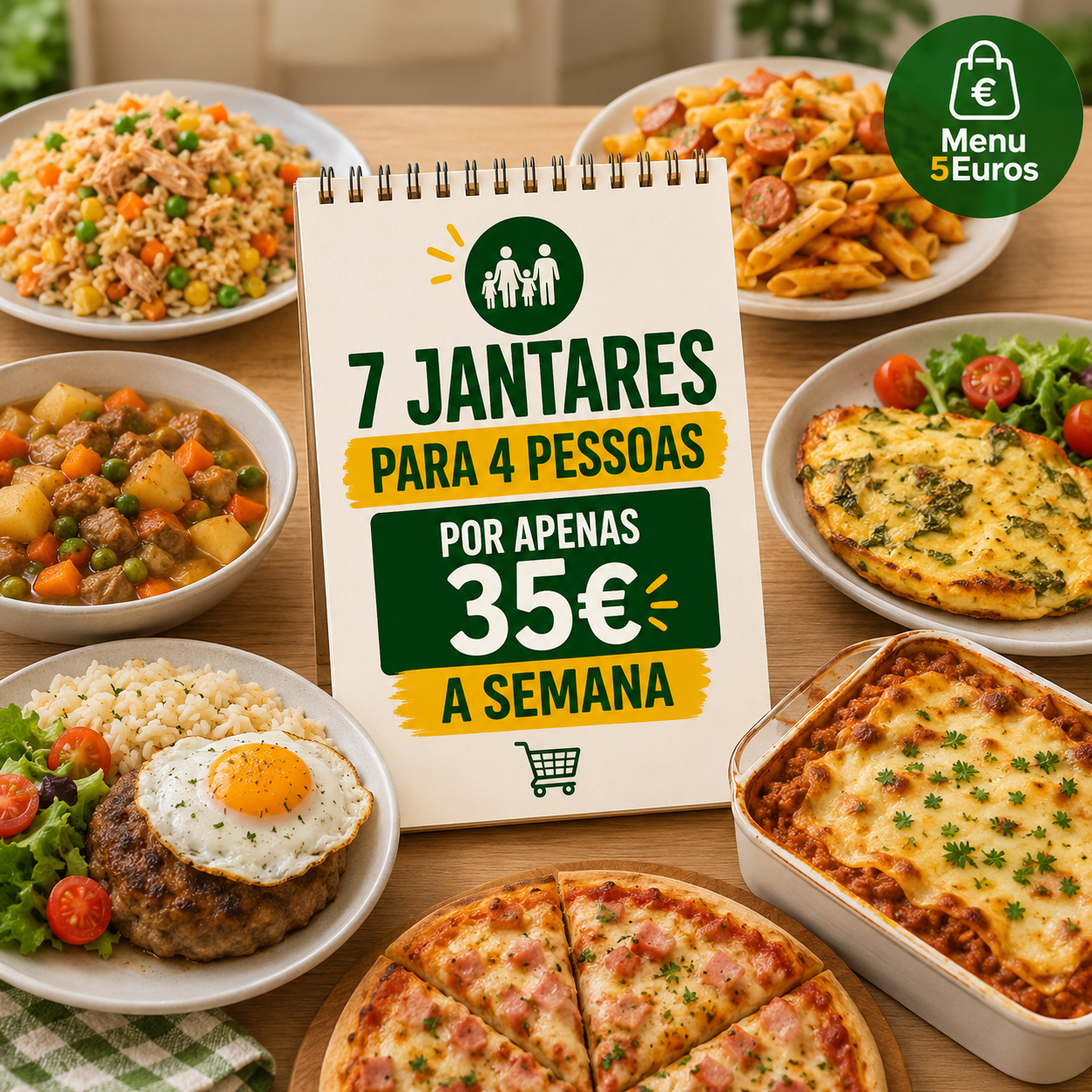 Como Alimentar uma Família de 4 Pessoas por menos de 35€ por Semana em Portugal