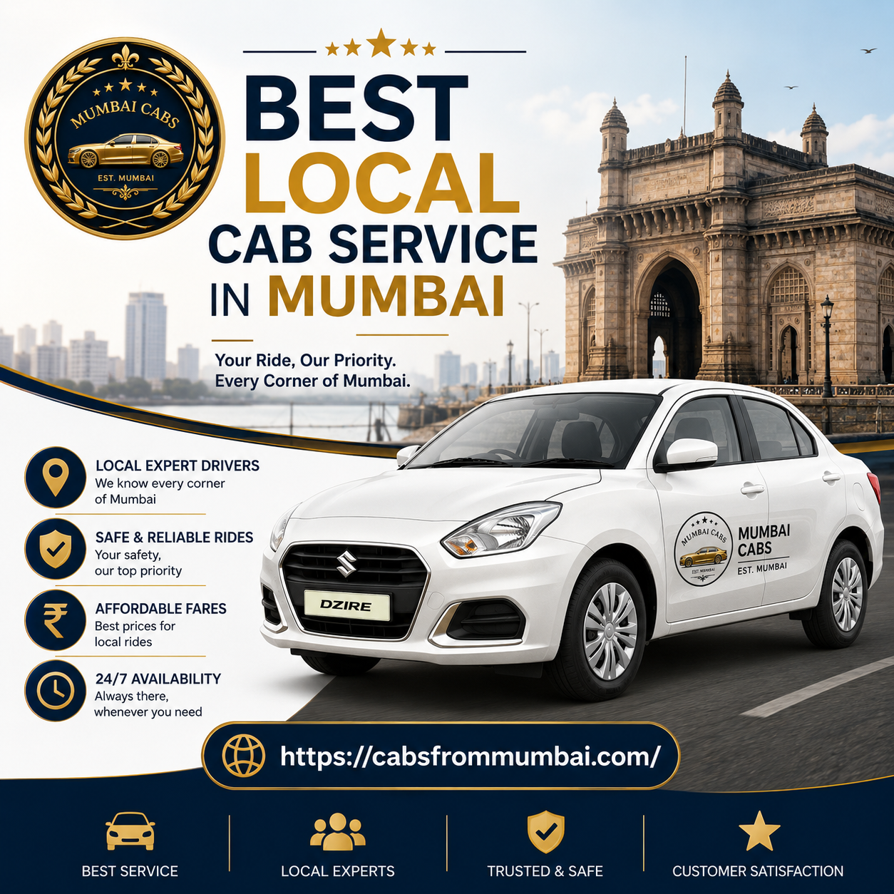 Best Taxi & Cab Service in Mumbai for Local and Outstation