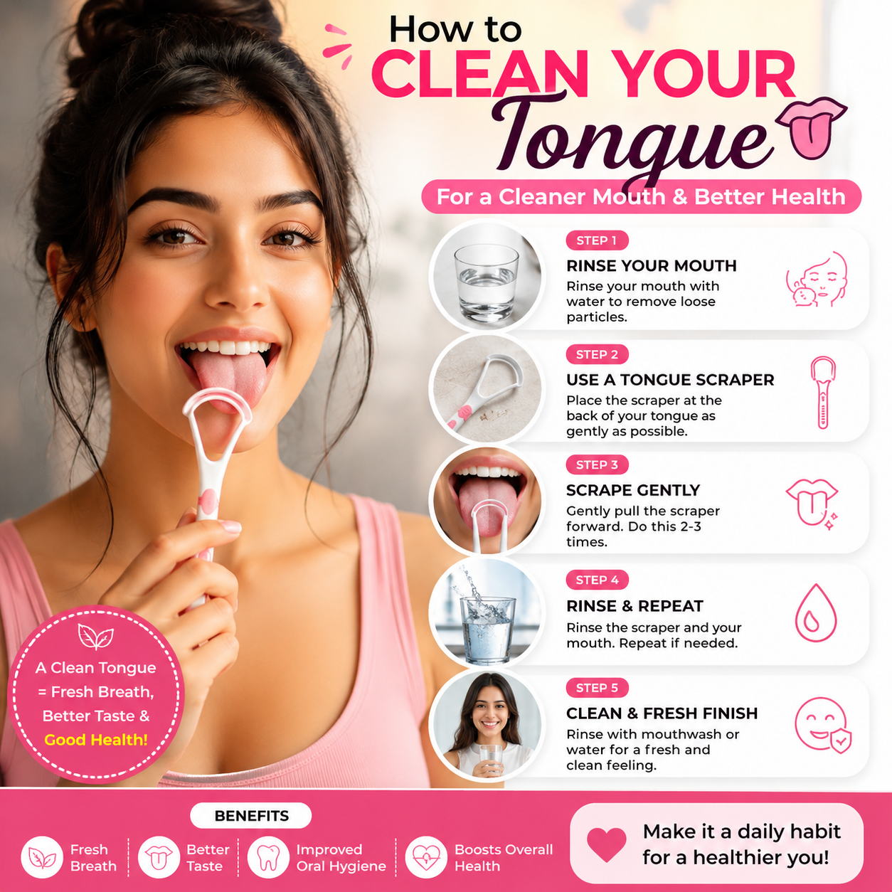 How do you clean your tongue