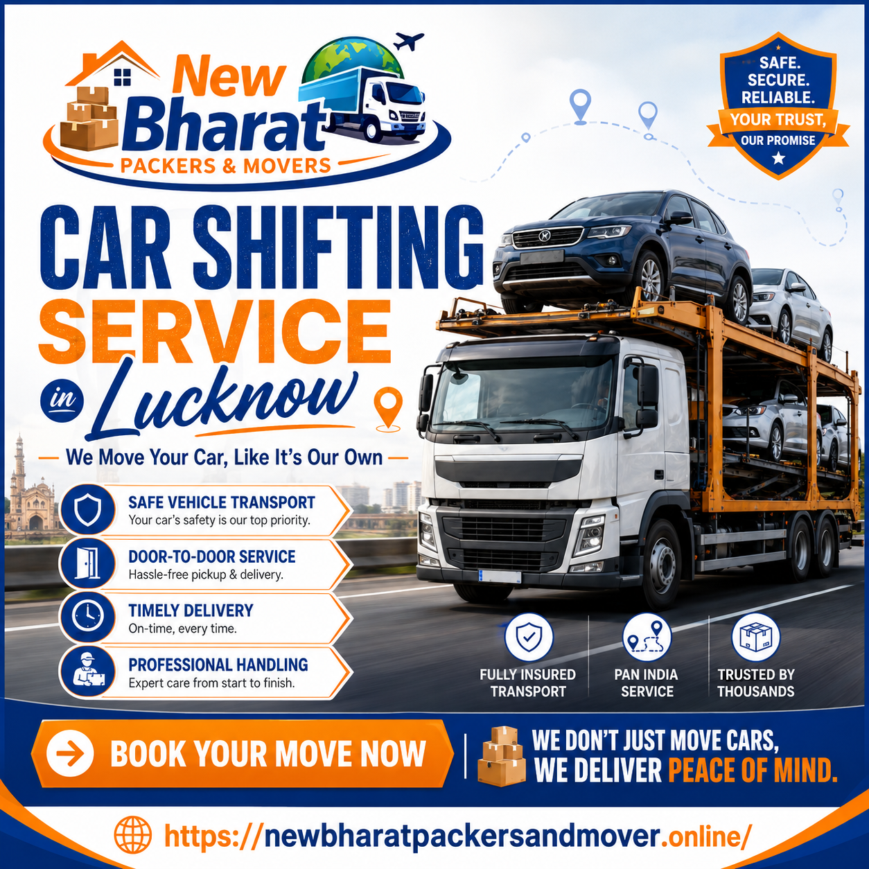 Best Car Shifting Service in Lucknow for Safe Vehicle Relocation