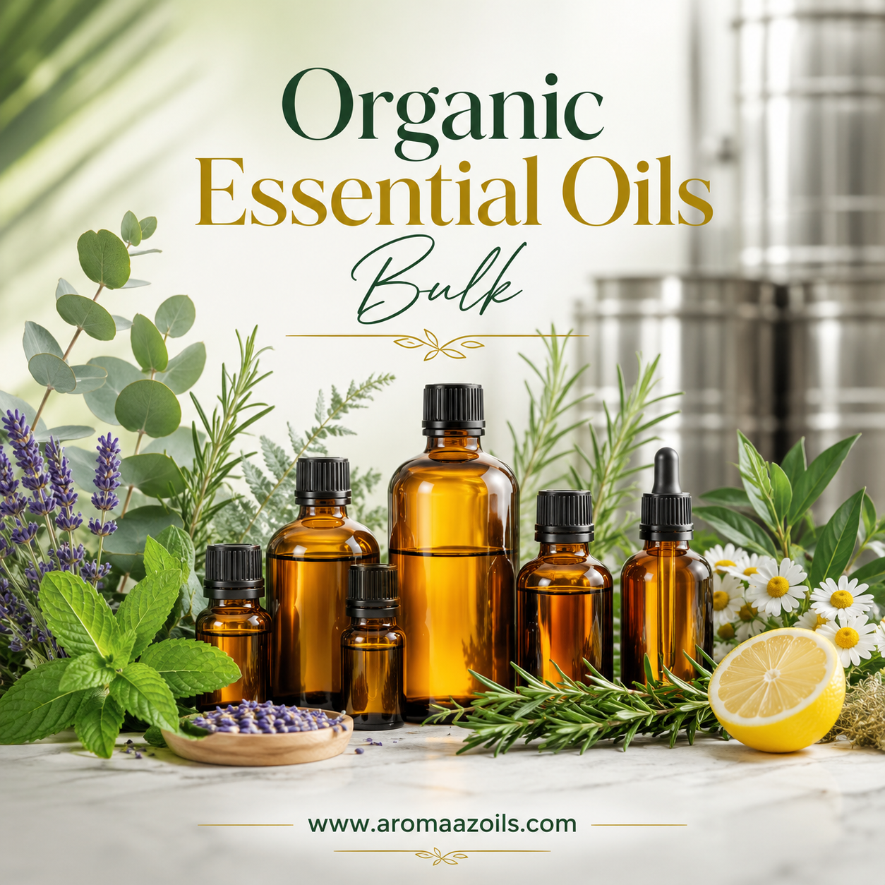 Organic Essential Oils Bulk Manufacturer | Aromaaz Oils