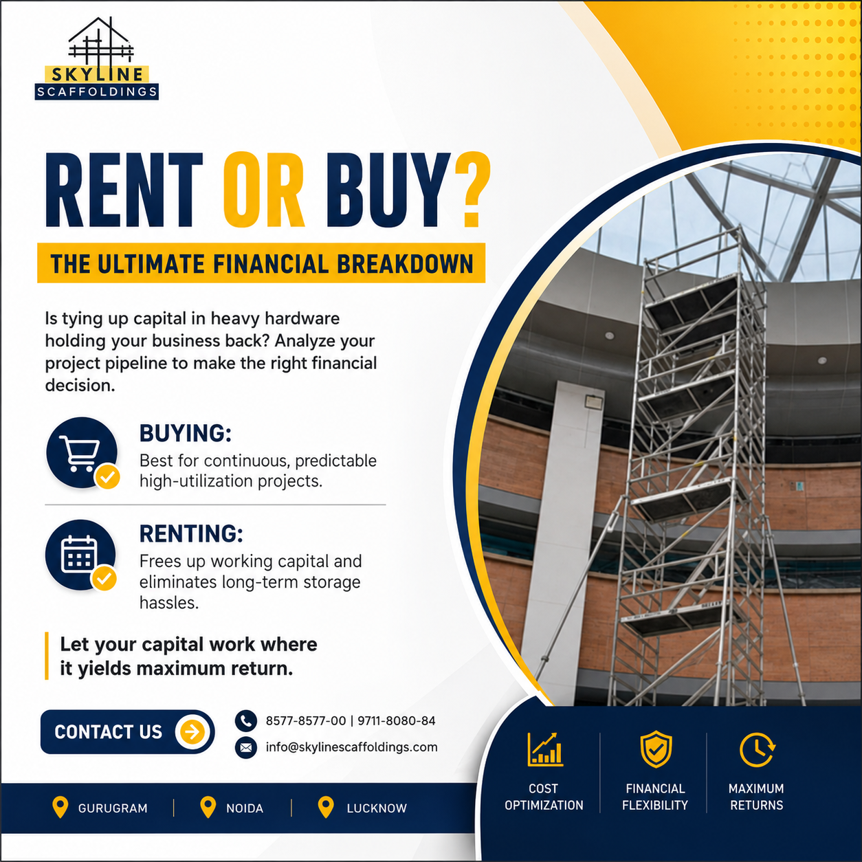 Rent vs Buy Scaffolding: Which Choice Saves Your Business More Money?