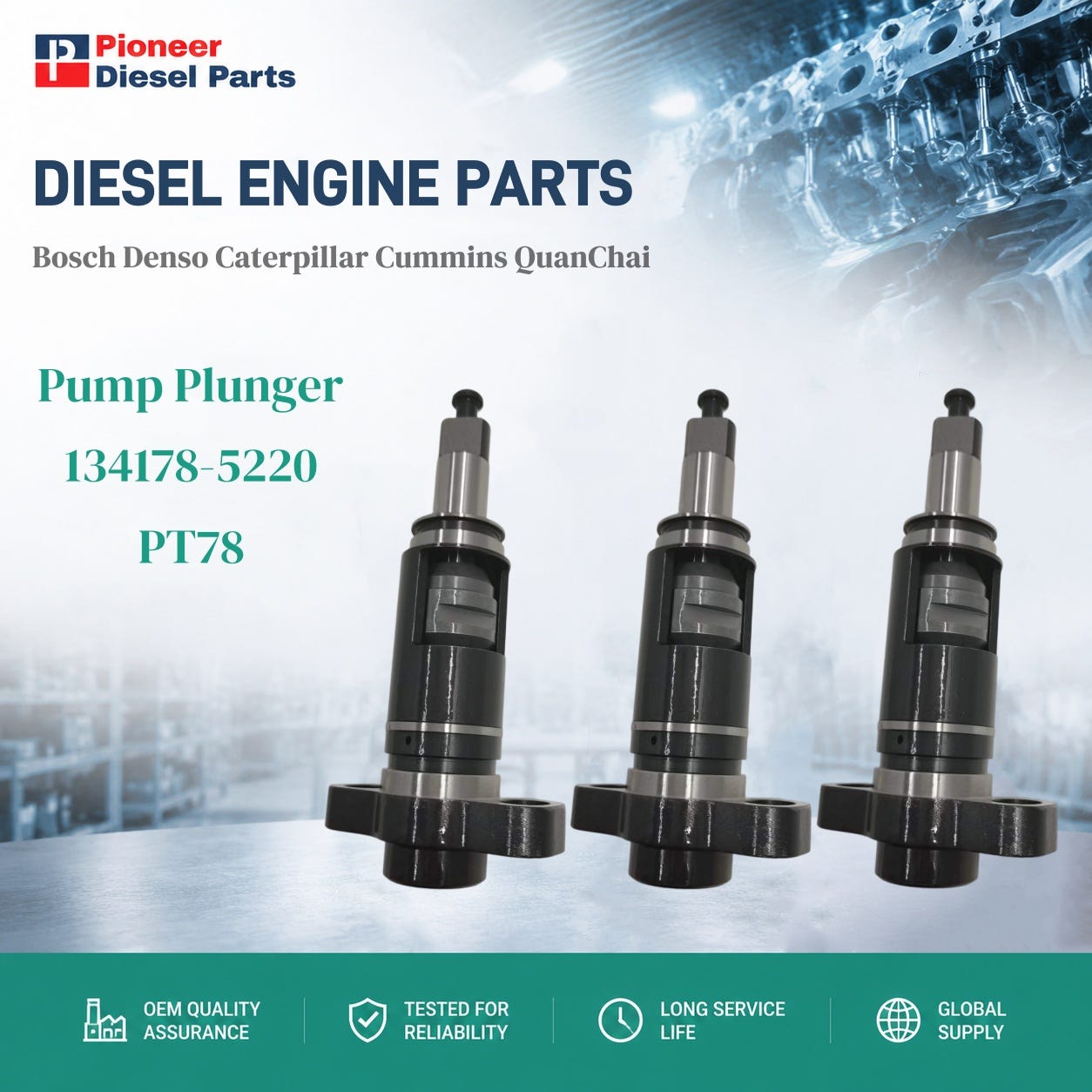 134178–5220 PT78 Plunger Failure Symptoms & Replacement Guide for Hino J08C Injection Pumps