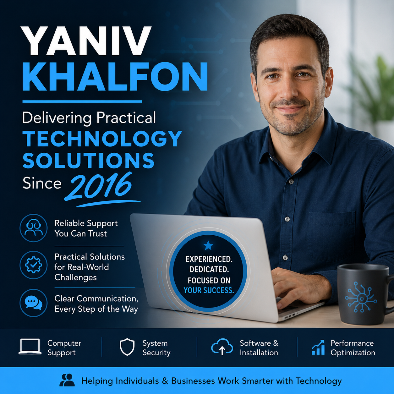 Yaniv Khalfon — Delivering Practical Technology Solutions Since 2016