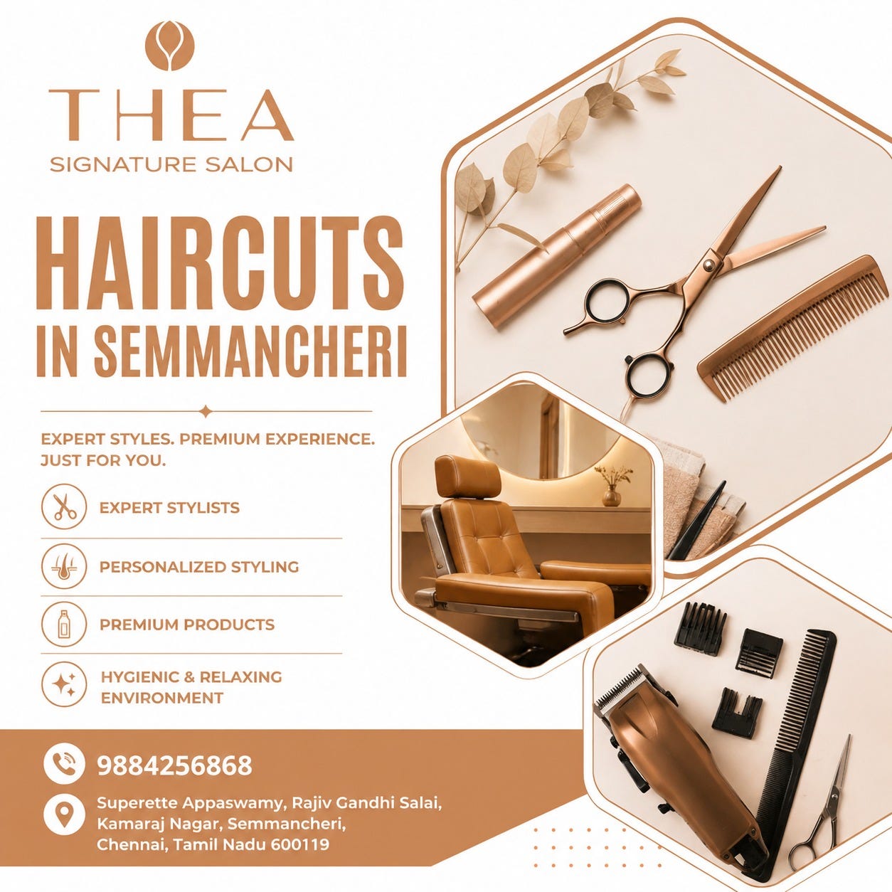 Haircuts Salon in Semmancheri | Thea Signature Salon