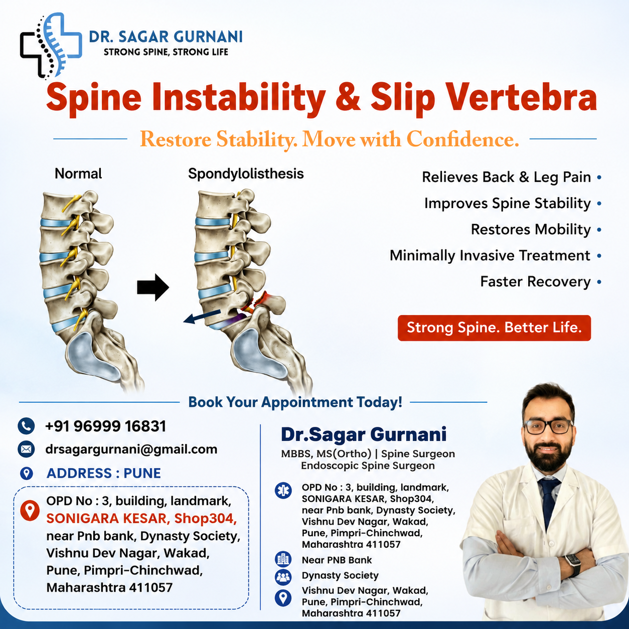 Best Spine Surgeon in Wakad, Pune: Spine Instability & Slip Vertebra Treatment to Restore Stability…
