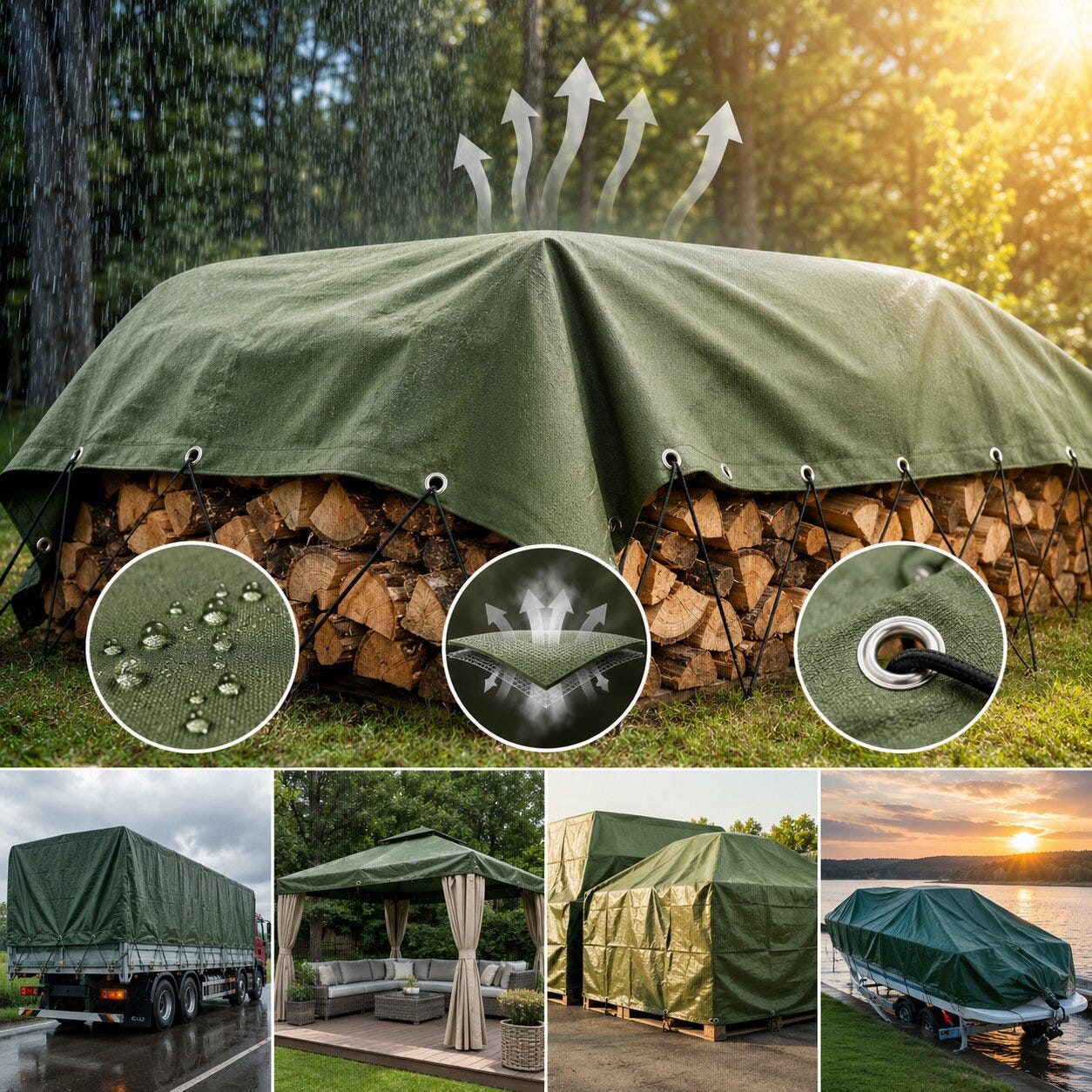 Premium Breathable Canvas Tarpaulin For Year-Round Use