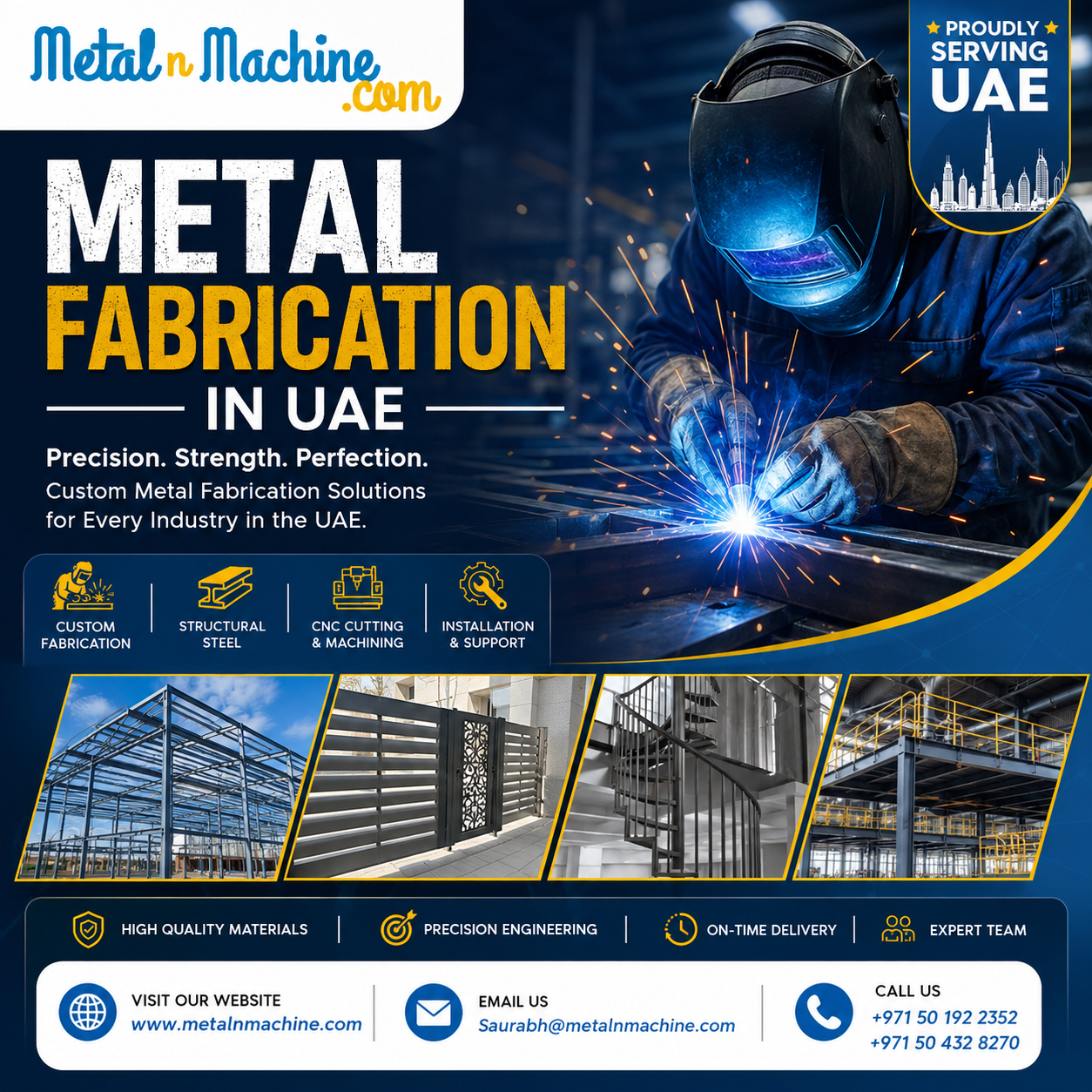 Metal Fabrication in UAE: High-Quality Custom Fabrication Solutions for Every Industry