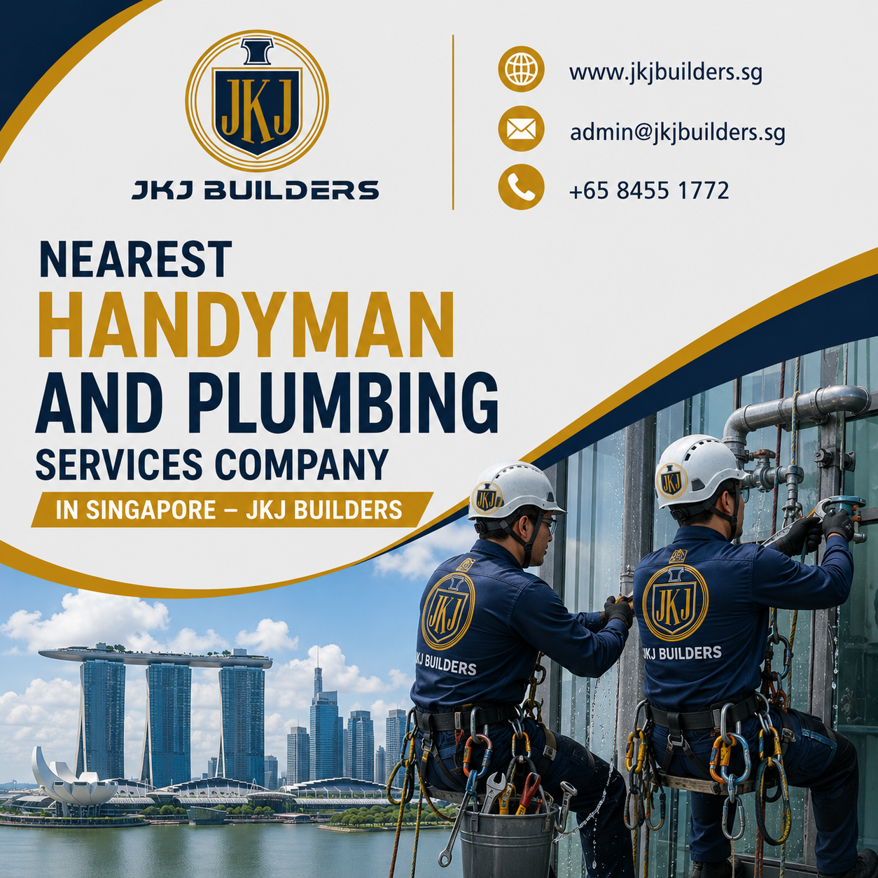 Nearest Handyman and Plumbing Services Company in Singapore — JKJ Builders