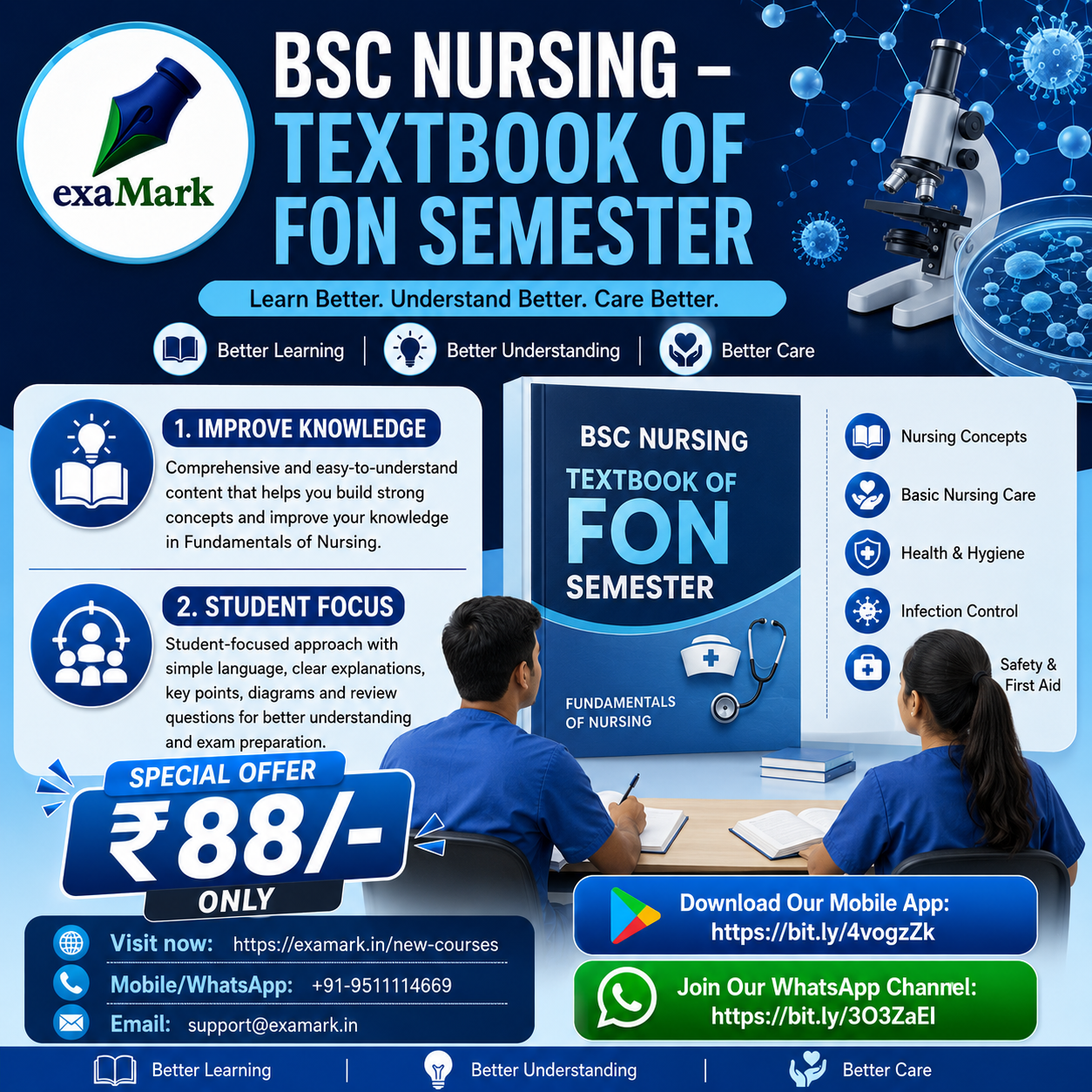 📘 BSC Nursing Course Materials — Improve Knowledge & Pass Easily with EXAMARK!