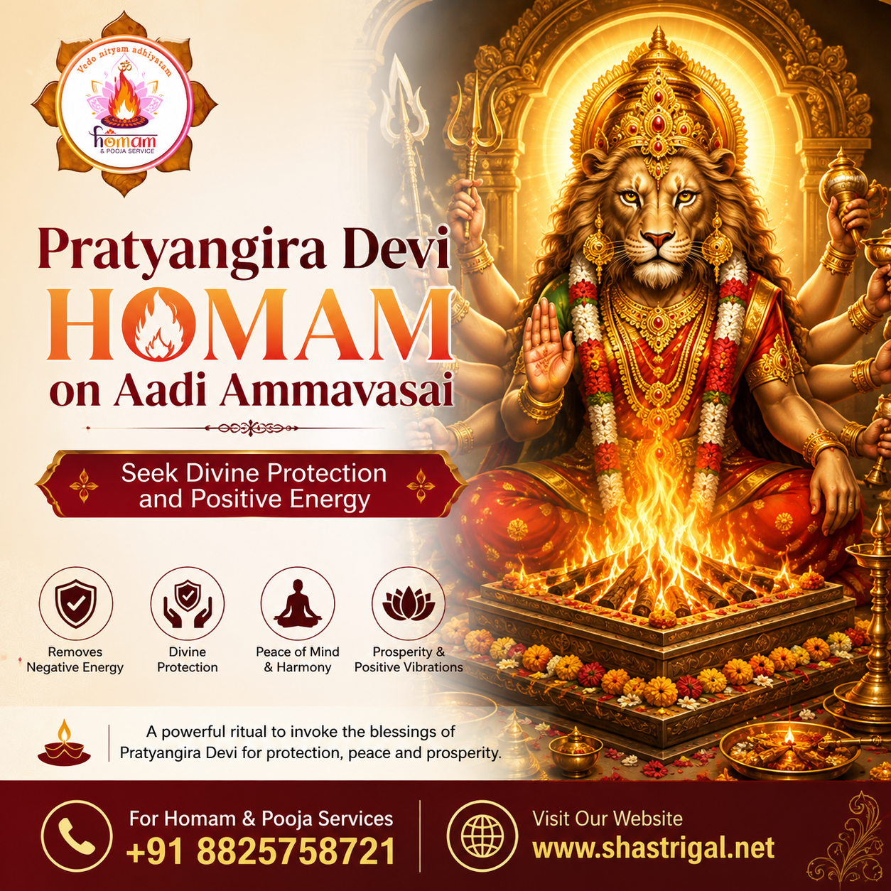 Pratyangira Devi Homam on Aadi Ammavasai