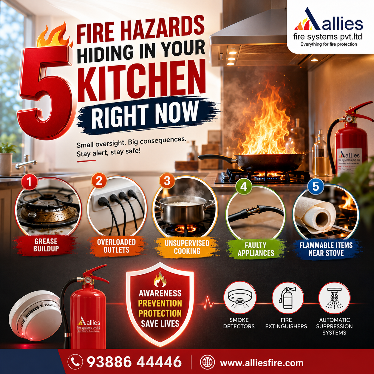 5 Fire Hazards Hiding in Your Kitchen Right Now