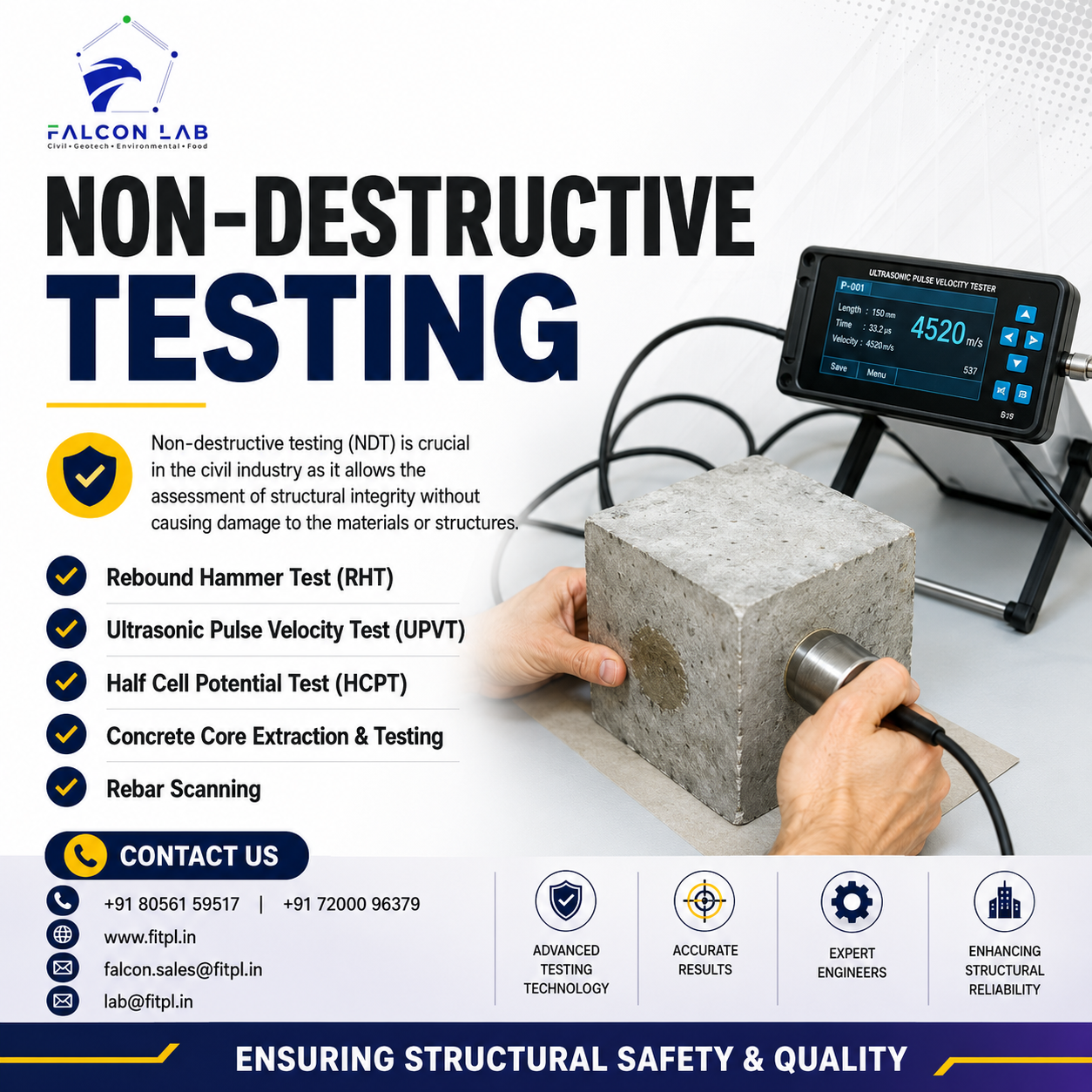 Why Non Destructive Testing Matters for Every Construction Project in Chennai