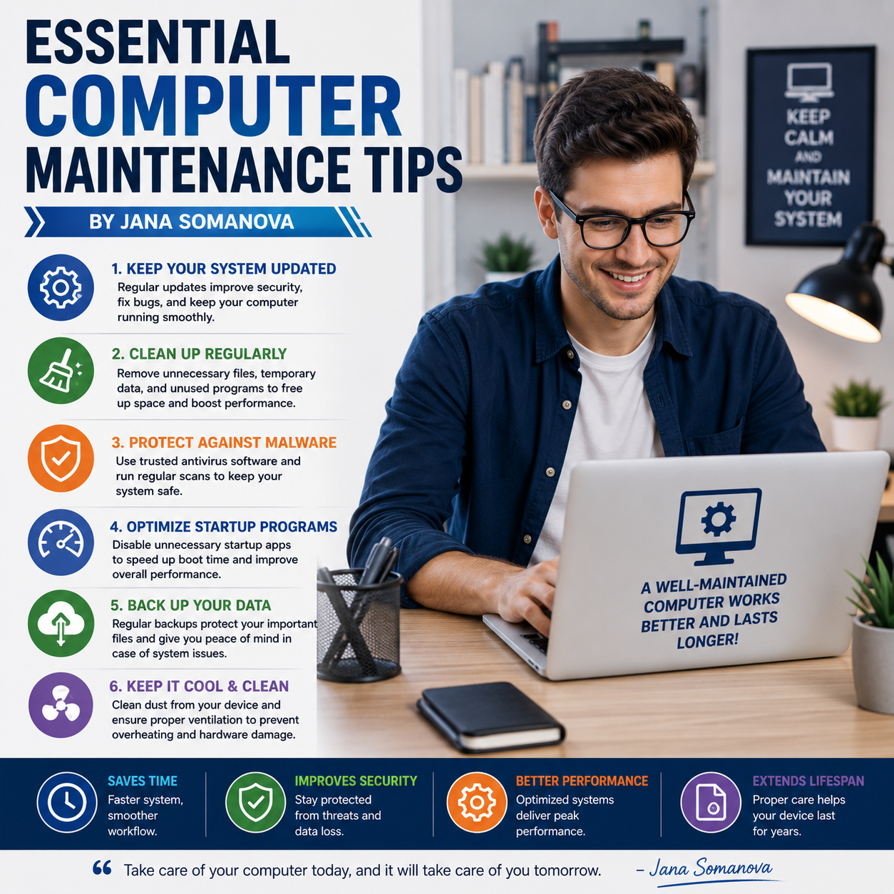 Essential Computer Maintenance Tips by Jana Somanova