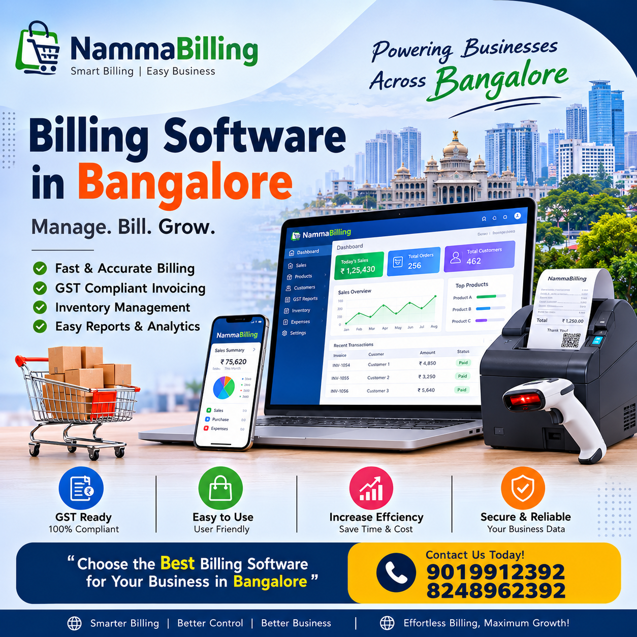 Billing Software in Bangalore — Simplify Your Business Operations with NammaBilling