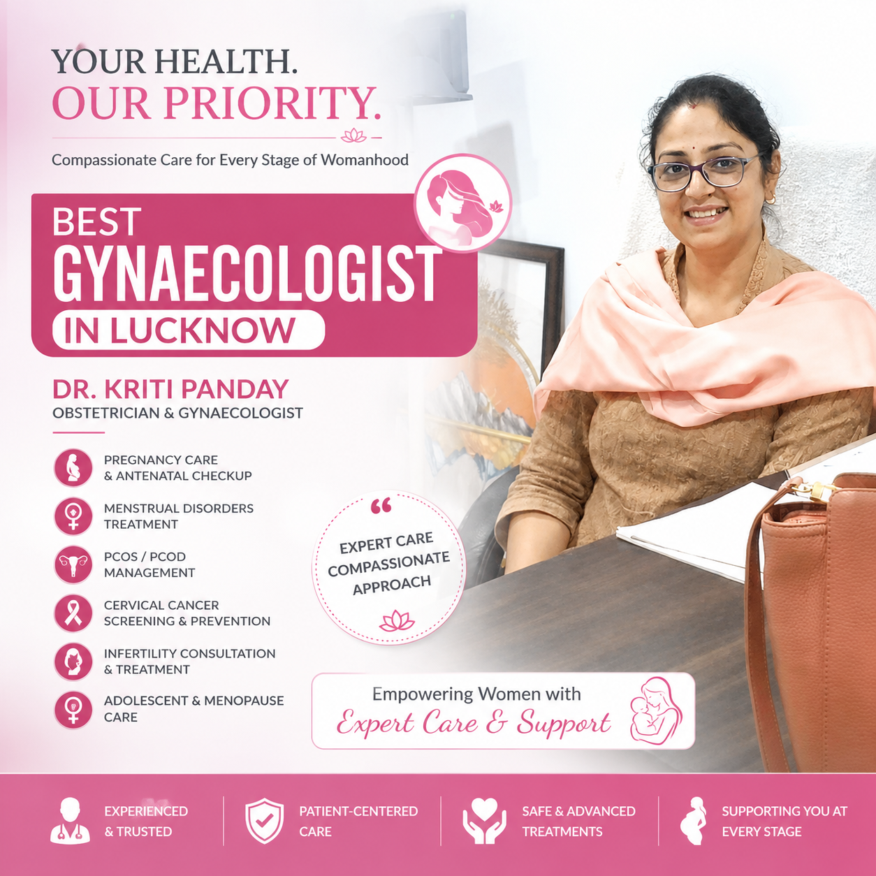 Dr. Kriti Pandey — Best Gynecologist in Gomti Nagar, Lucknow