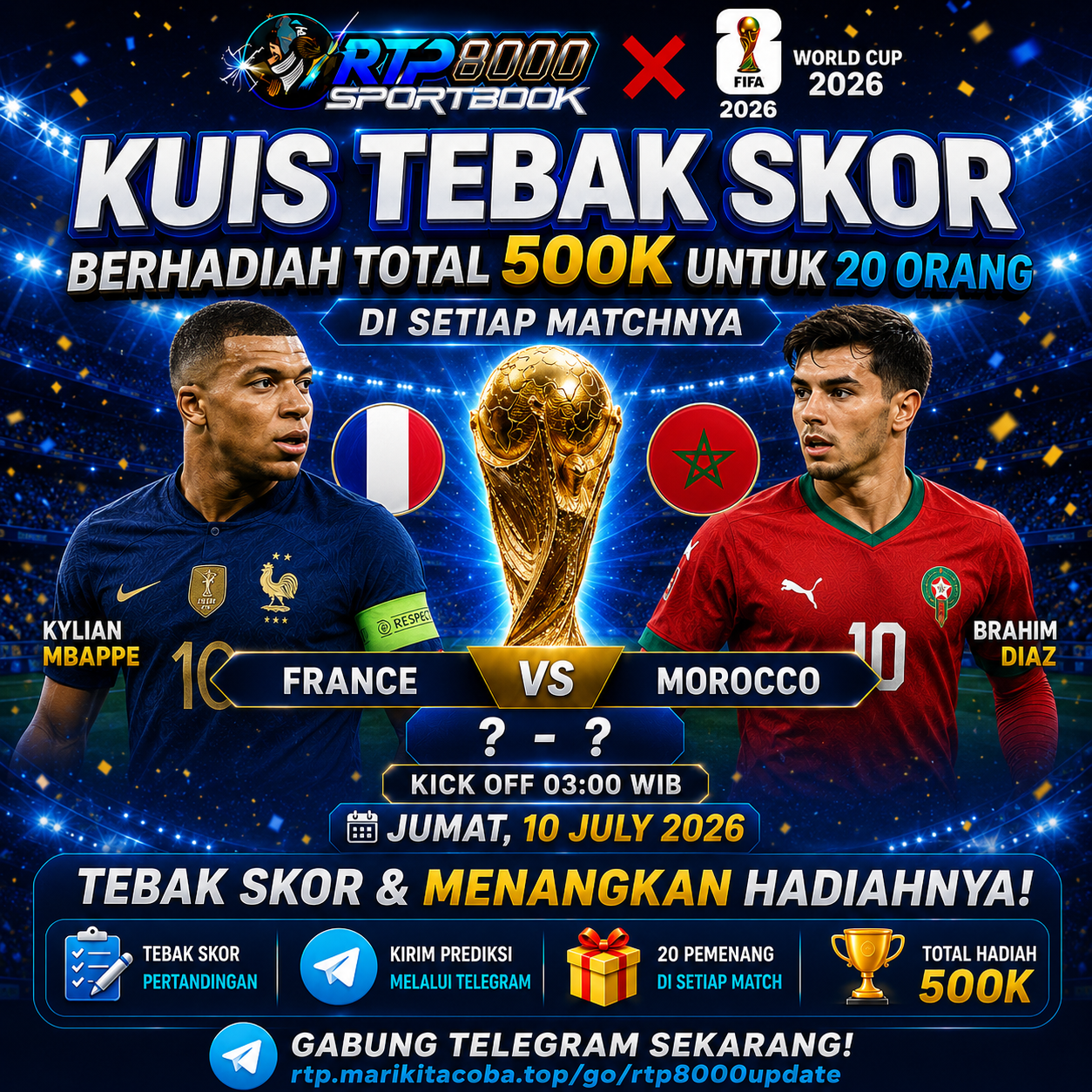 FRANCE VS MOROCCO | WORLD CUP 2026