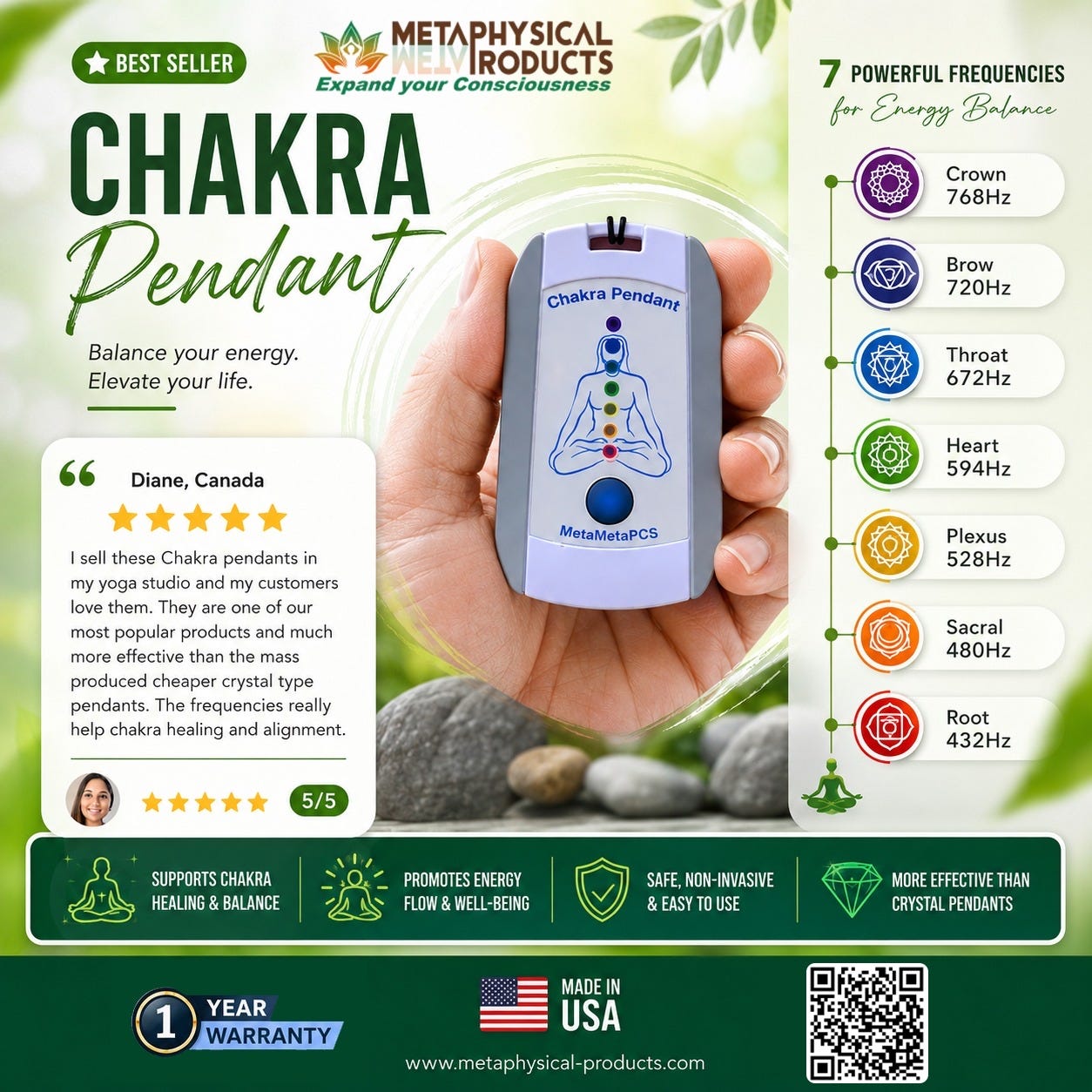 Chakra Pendant for Positive Energy & Balance