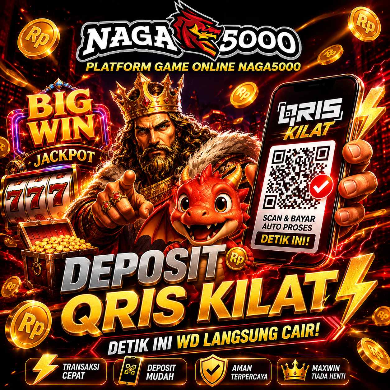 NAGA5000: Deposit Cepat melalui QRIS Otomatis untuk Transaksi Instan Tanpa Ribet