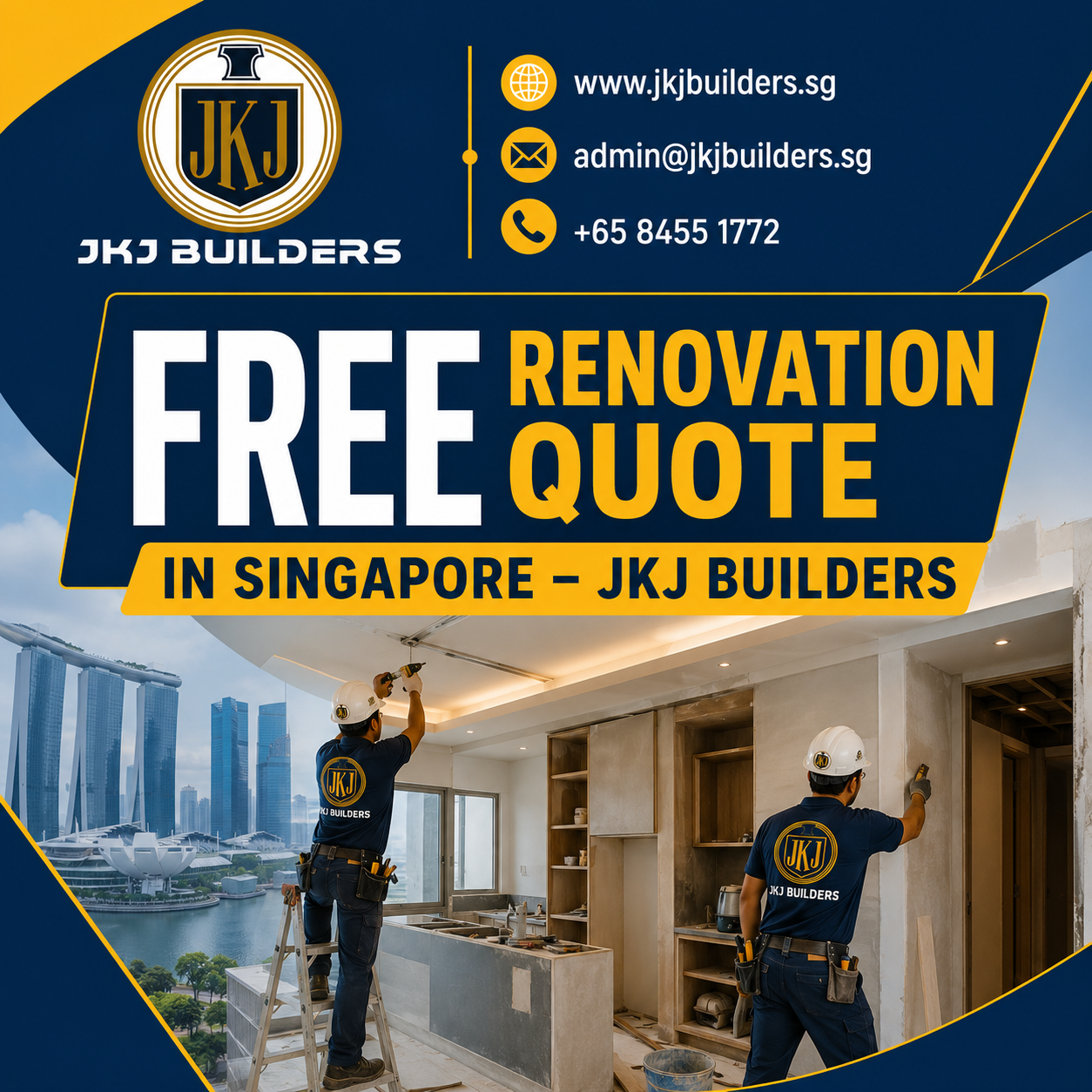 Free Renovation Quote in Singapore — JKJ Builders