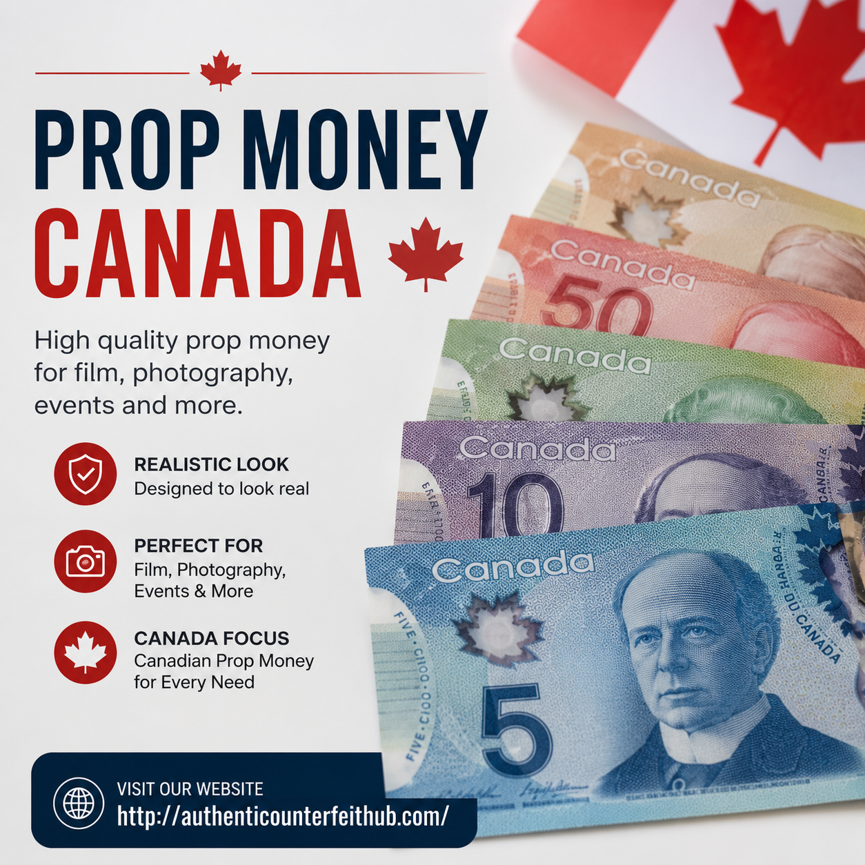Prop Money Canada in Photography: How Fake Cash Enhances Creative Photo Shoots