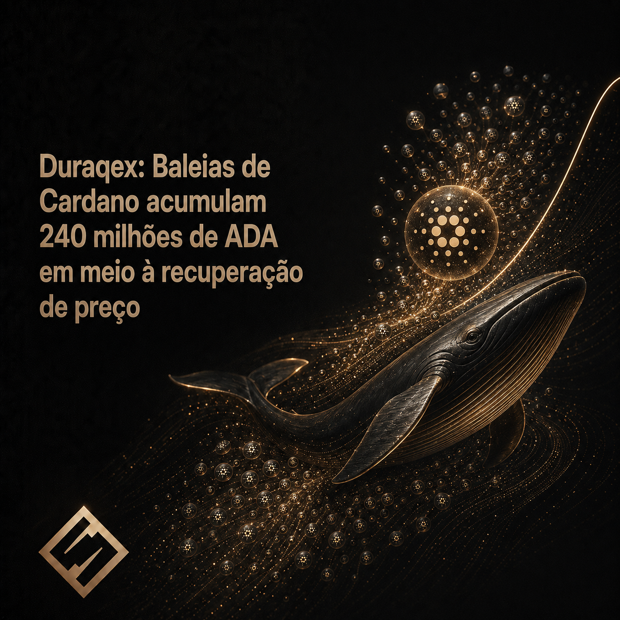 Duraqex: Baleias de Cardano Acumulam 240 Milhões de ADA Enquanto Recuperação de Preço Ganha Força