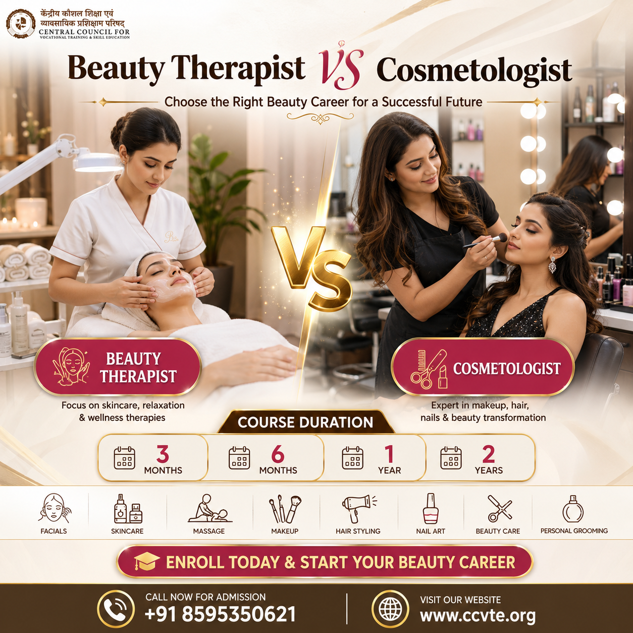 Beauty Therapist vs Cosmetologist: Career Options After 10th & 12th