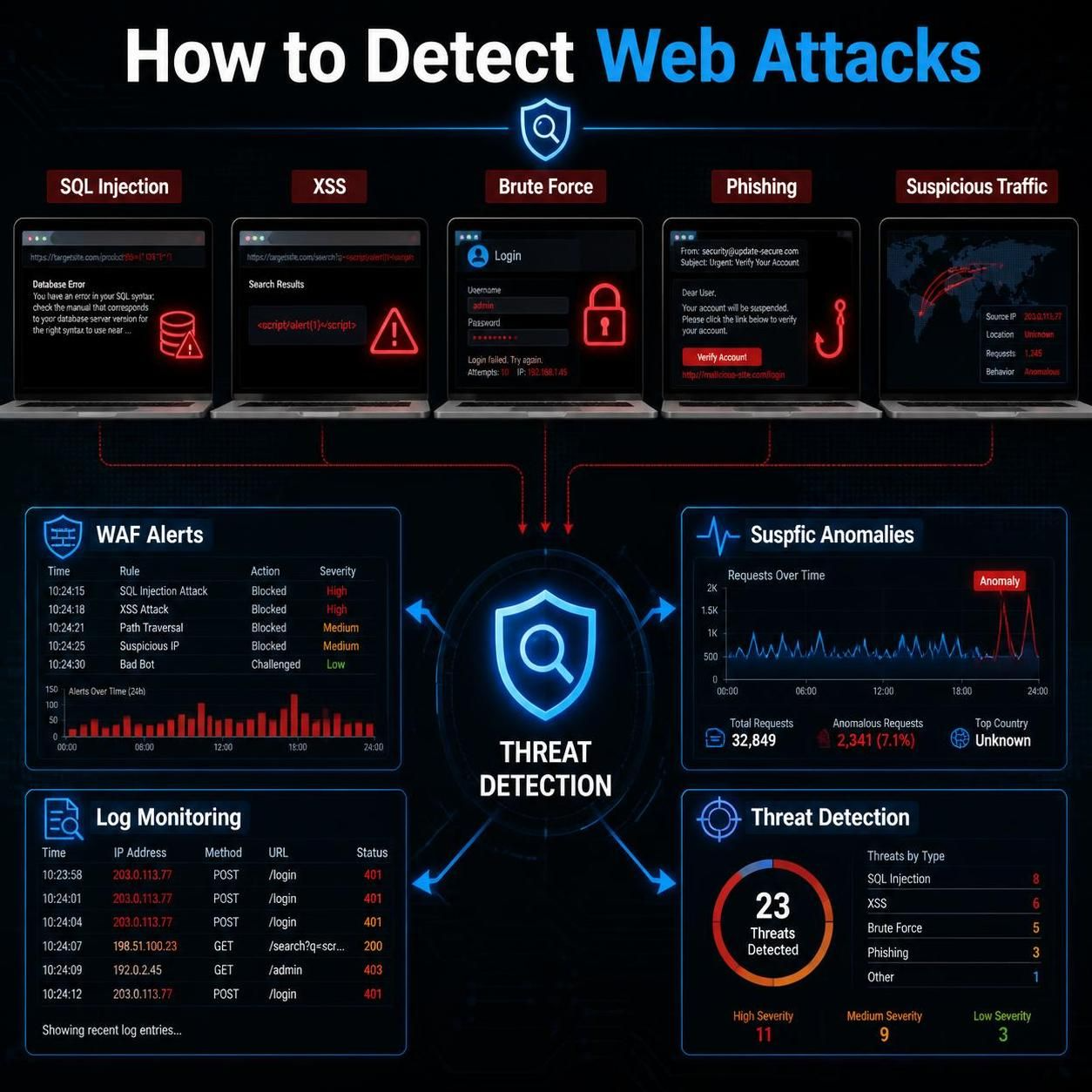 How to detect Web attacks