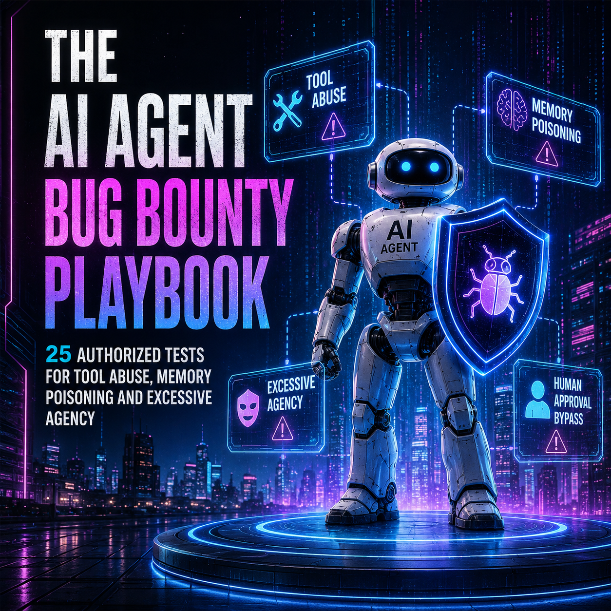 The AI Agent Bug Bounty Playbook: 25 Authorized Tests for Tool Abuse, Memory Poisoning, and…