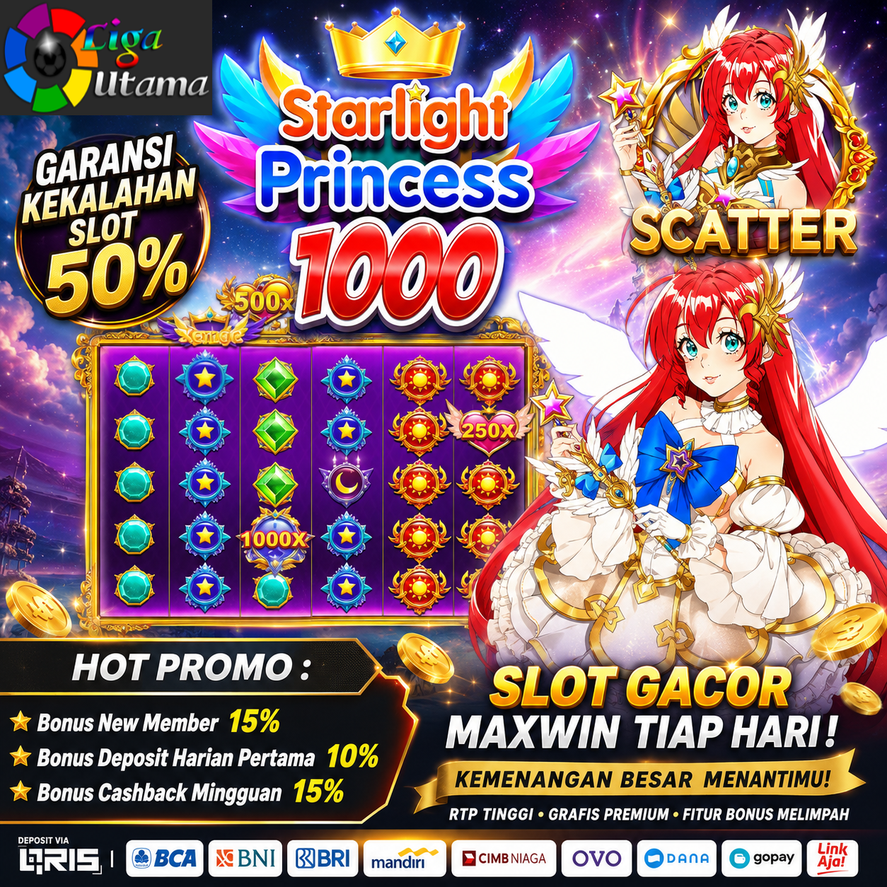 Star Light Princess 1000 Semakin Seru Bersama LIGA UTAMA!