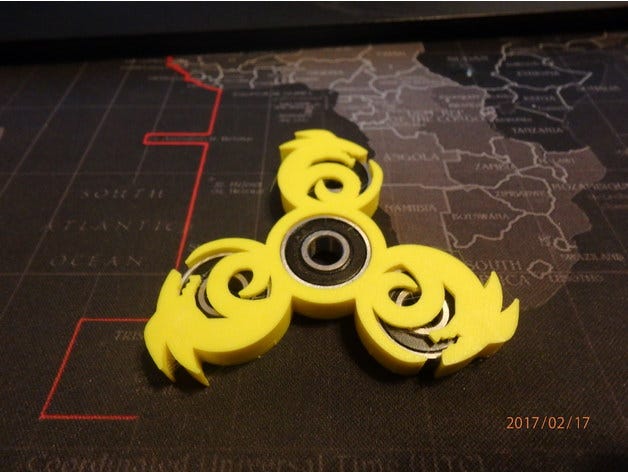 Fidget Ninja Spinner High Speed Long Spin Bearing Finger Hand Spinner  Yellow NEW