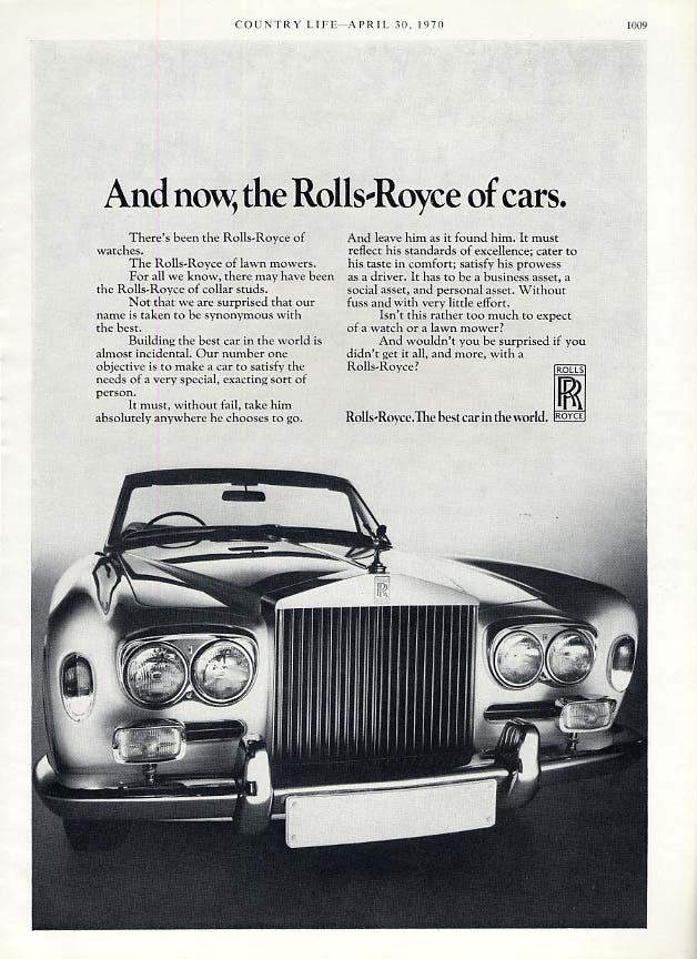 What should we learn from Rolls Royce advertisements? | by Aabha Gopan |  Medium