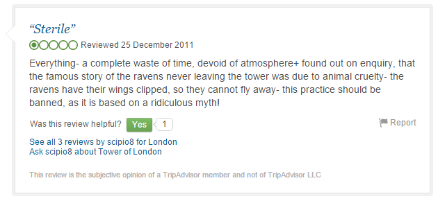 16 Hilariously Bad TripAdvisor Reviews of 8 Famous London Attractions, by  Kristine Tsiknaki