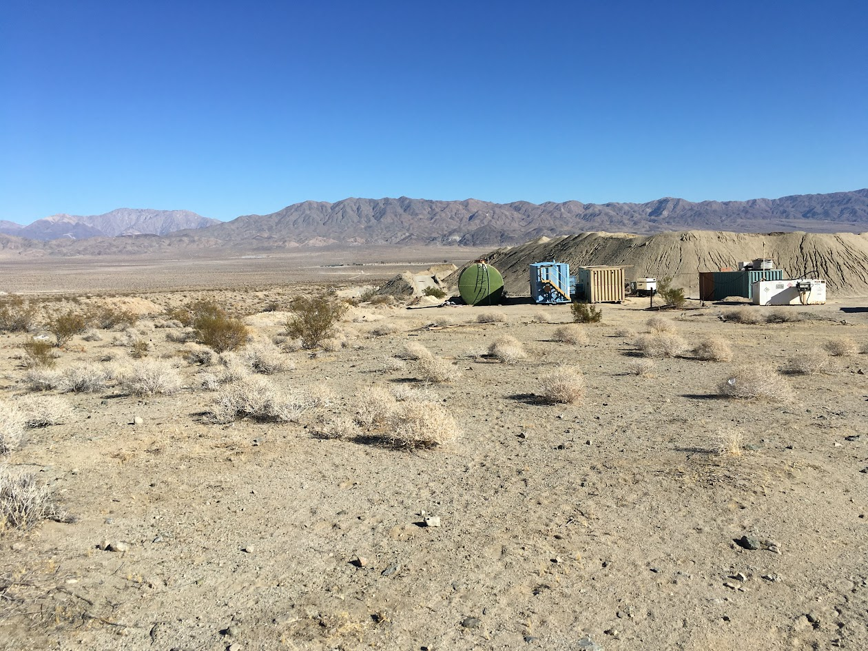 Original photo of small-scale gold mine outside of Trona