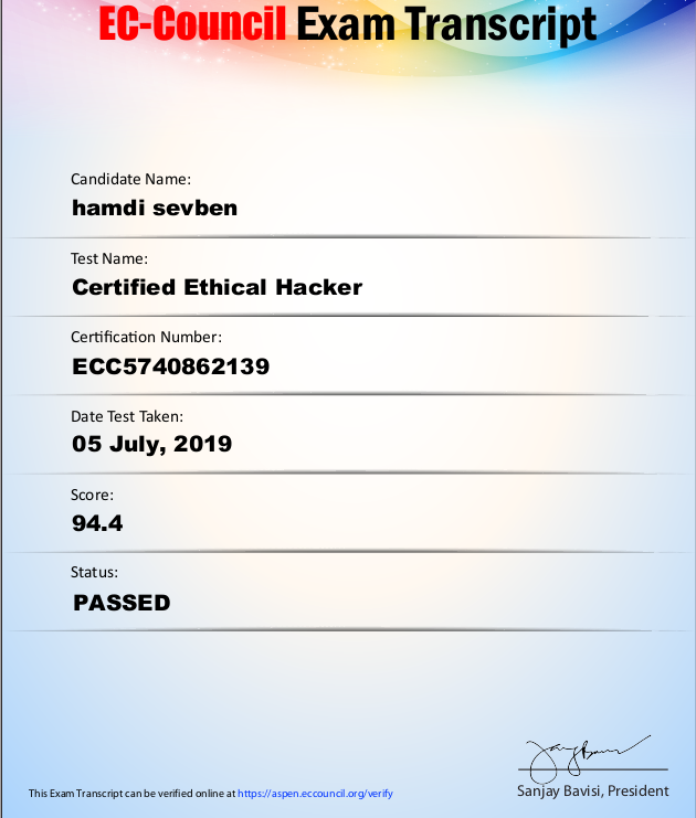 CLEARING OUT CEH CERTIFICATE | CodingNinja