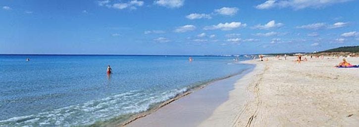 Son Bou largest beach in Menorca