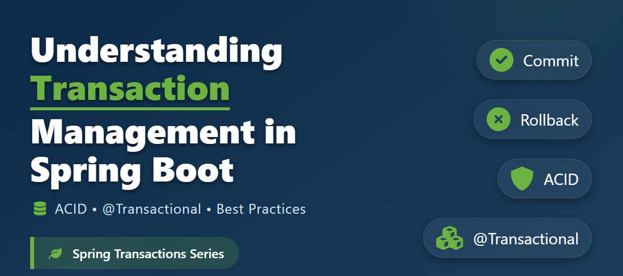Part 1 — Understanding Transaction Management in Spring Boot