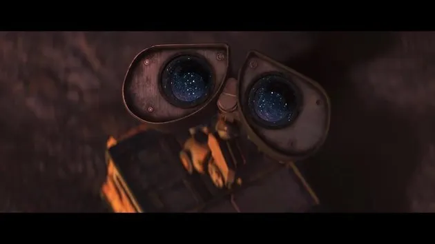 Wall-E looking up