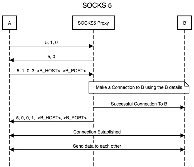 SOCKS 5 HANDSHAKE