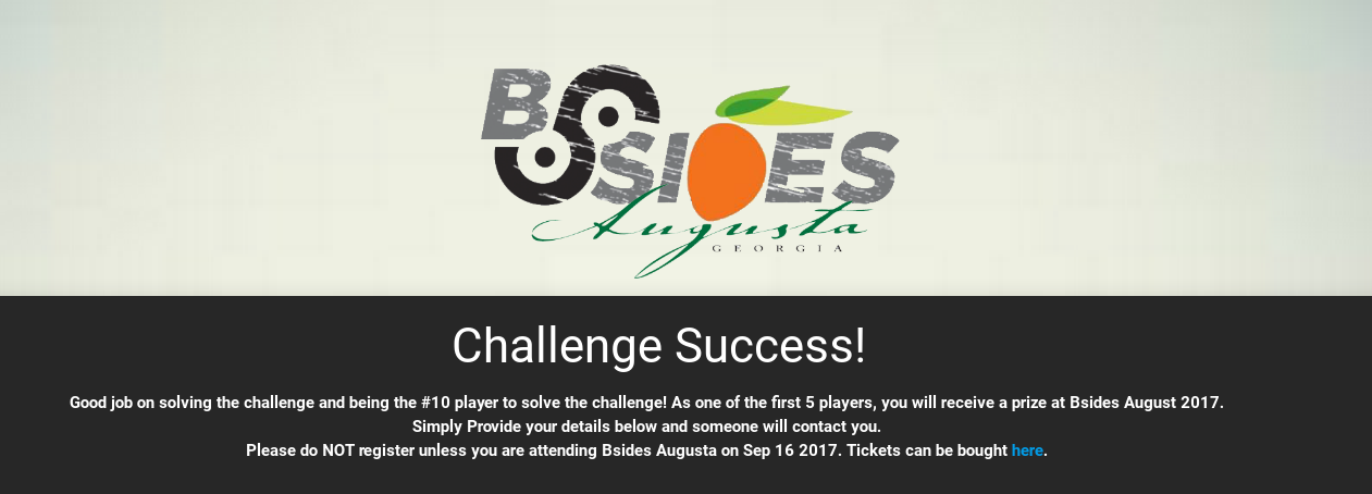 Week 10: BSides Augusta Twitter Challenge Writeup