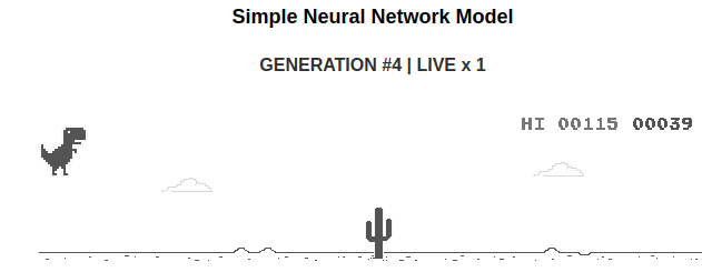 Teaching the Computer to Play the Chrome Dinosaur Game with TensorFlow.js  Machine Learning Library