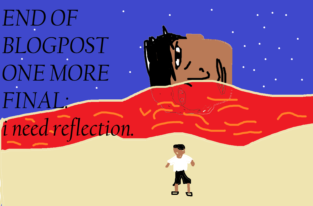 END OF BLOG POST: i need reflection