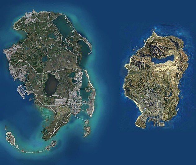 GTA 6 leak hints Vice City GTA 6 map may be twice the size of GTA 5
