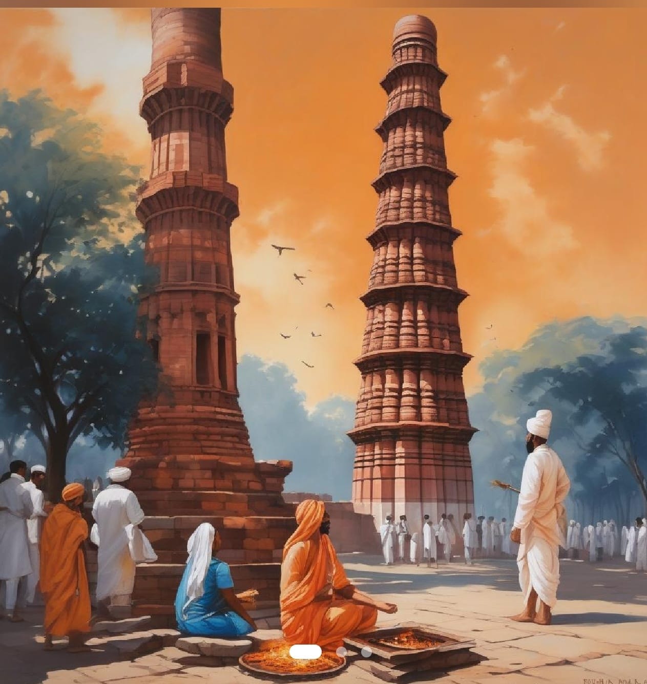 Of Yupas and Kutub Minar