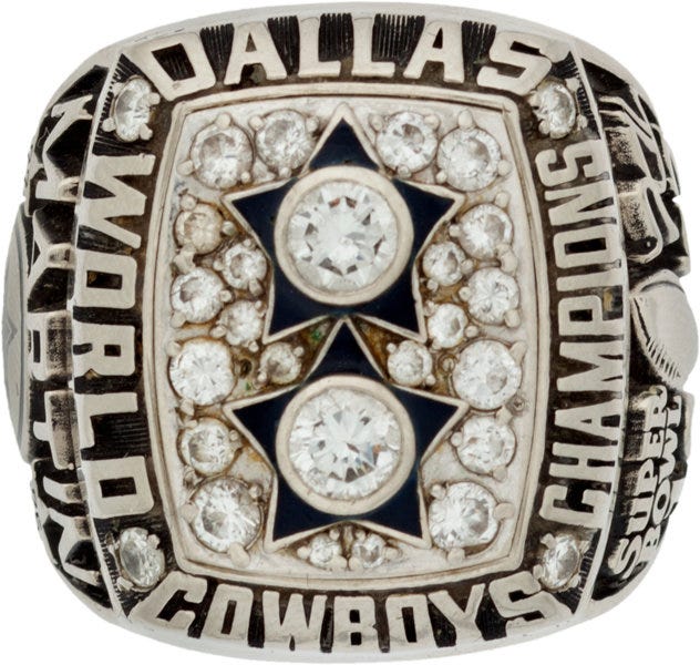Tom landry super bowl deals rings